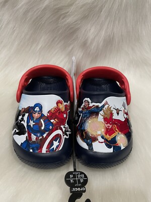 NEW Crocs Marvel Avengers Clog Navy Blue Size 6 Toddler NWT