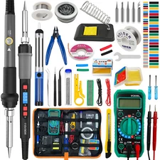 90W Digital Electric Soldering Iron Kit Tempe Adjustable Welding Tool Solder Gun