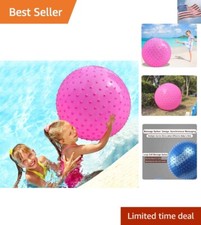 Large Sensory Massage Ball for Kids, 2 Pack 33.5" 85cm Pink Bouncy Exercise B...