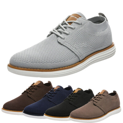 Men's Breeze Mesh Sneakers Oxford Lace-up Comfortable Casual Walking Shoes