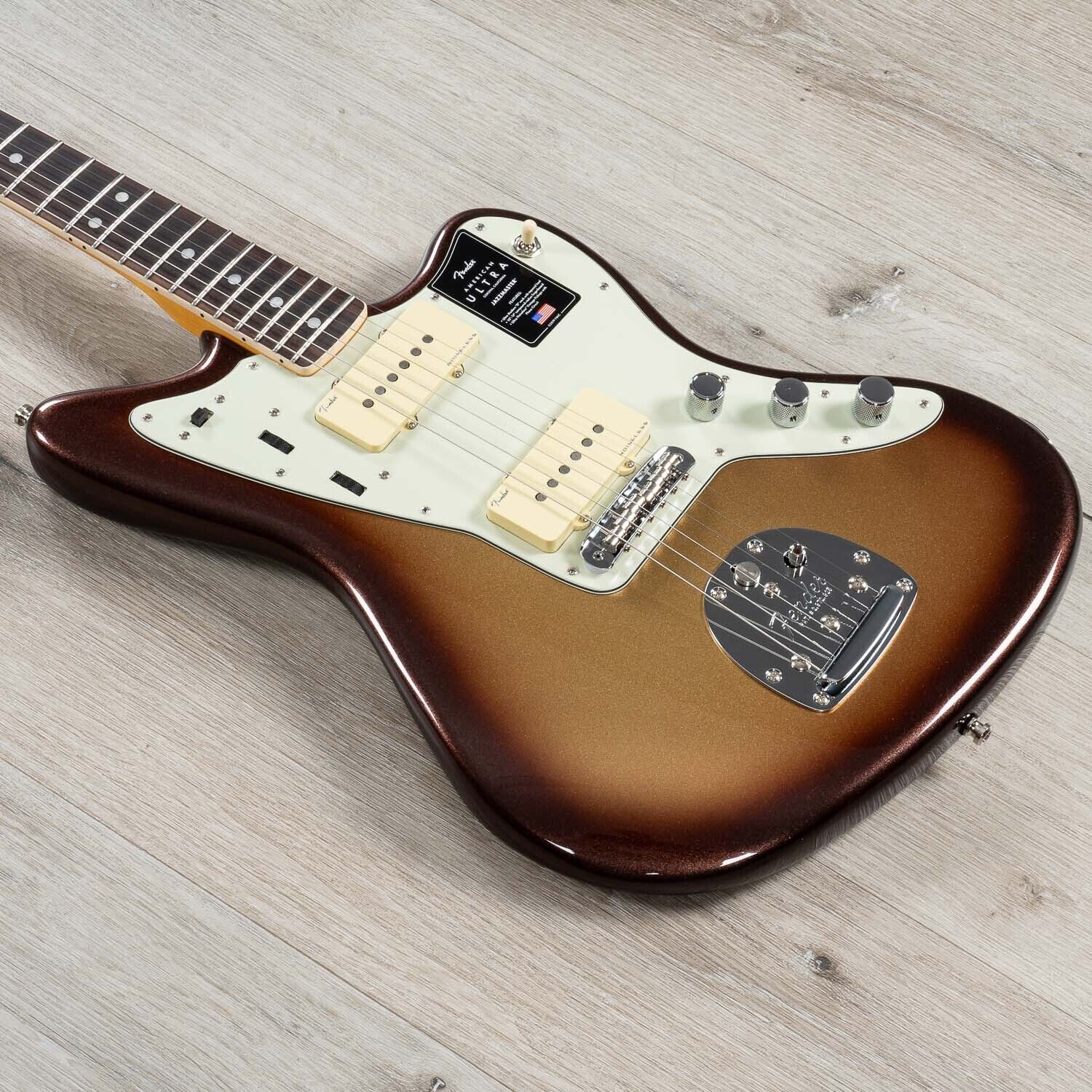 Fender American Ultra Jazzmaster Guitar, Rosewood Fingerboard, Mocha Burst