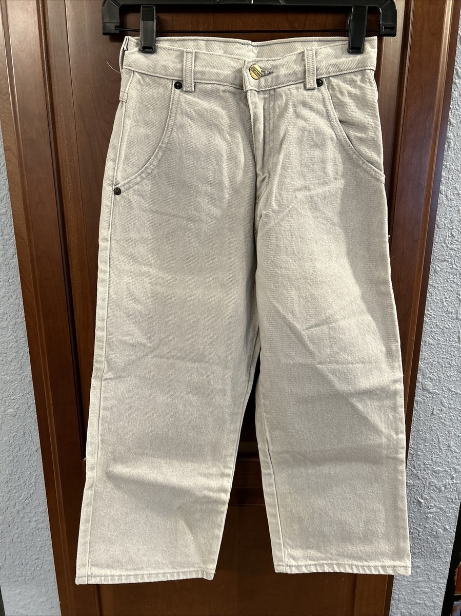 Vintage 90s Solo Semore Jr Denim Jeans 7/8 Gray USA Made Baggy NWT
