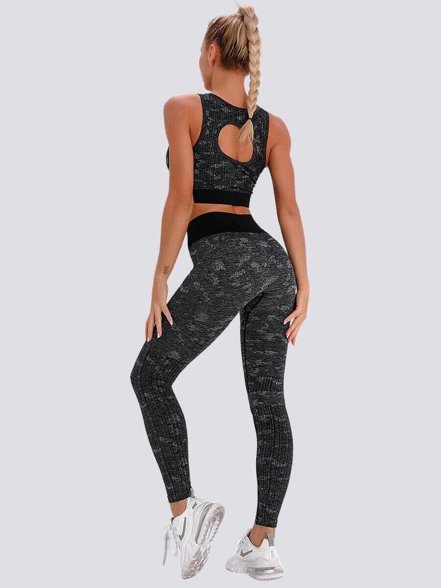 Legging et Brassière Ensemble de Sport pour Studio Yoga S - 2