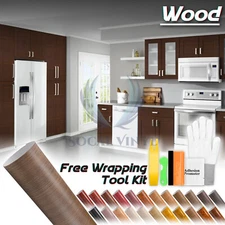 Matte 48" Wood Grain Vinyl Wrap Sticker Decal Car Home Kitchen Decoration DIY