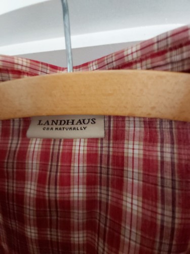 Landhaus Damenbluse Gr. 44 Tracht Langarm kariert Neu o. Etikett - Bild 4 von 6