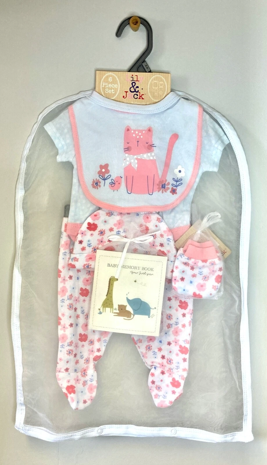 Girls Baby clothing Layette outfit gift set - Newborn-6 mths Cat