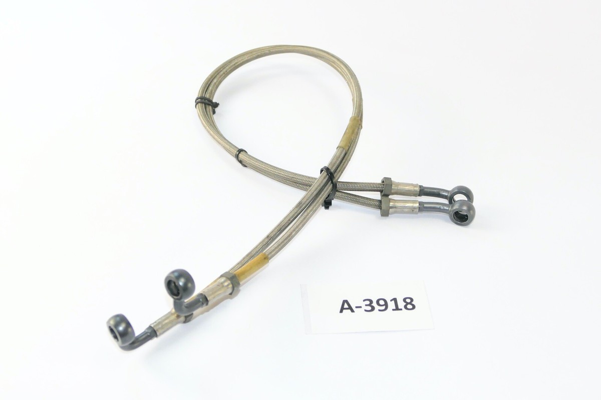 Kawasaki ZXR 400 ZX400L - Steel braided brake lines A3918 | eBay