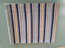 Longaberger Lined Fabric Valance in Cabana Blue Stripe 70" x 15"