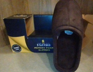 stafford memory foam slippers