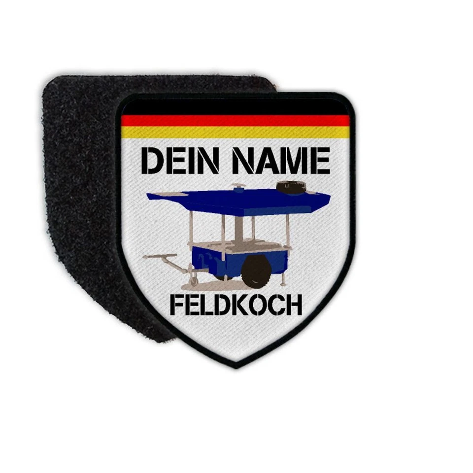 ALFASHIRT Patch Feldkoch Namen Hilfswerk Technik personalisiert Koch Küchenbulle #32078