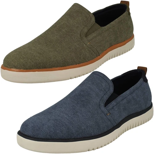 Mens Hush Puppies 'Danny' Casual Lightweight Canvas Slip On Shoes