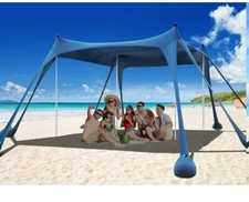 BEACH SUN SHELTER 10 x 10 FT Sun Shade Kit