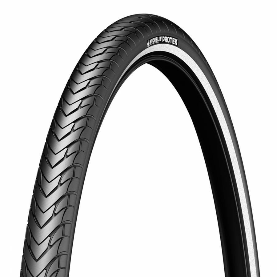 Pneu VTC Urbain Michelin Protek 700x35 Noir TR - 37-622 Flanc Reflex