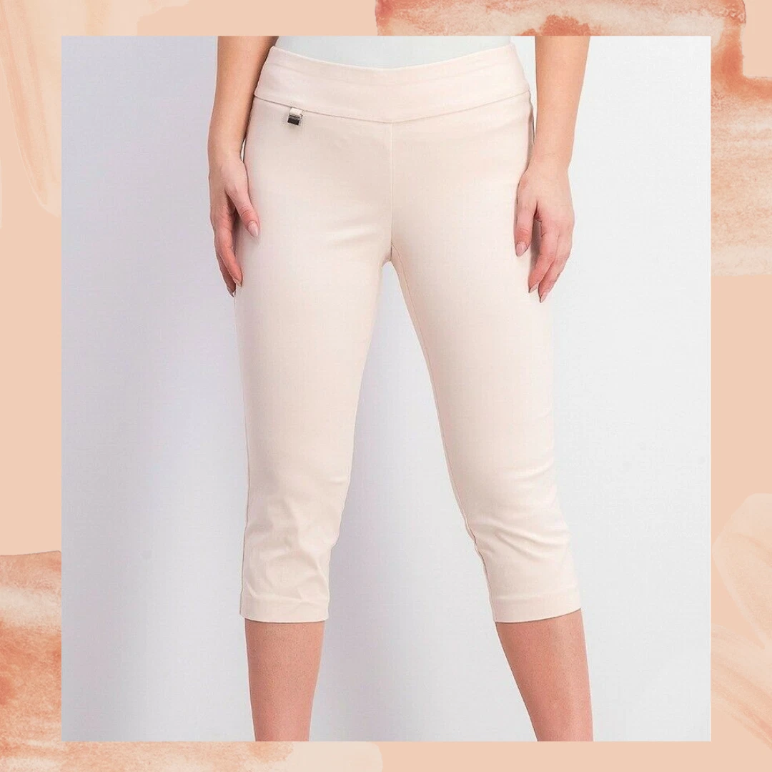 Alfani Light Pink Stretchy Capri Pants Size 24W eBay