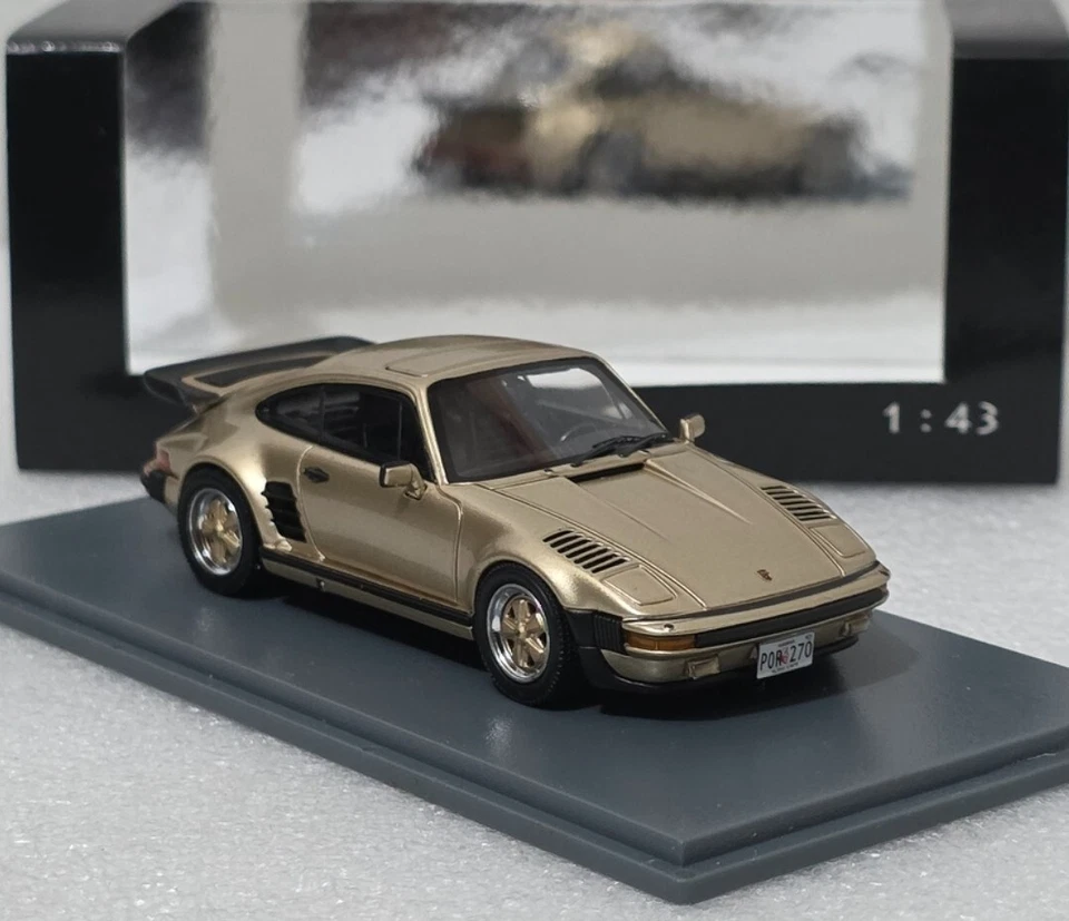 Porsche 911 (930) SE Flatnose EUA Version 1987 Gold 1:43 Neo NEO43270 RARE! (3) - Image 3 of 4
