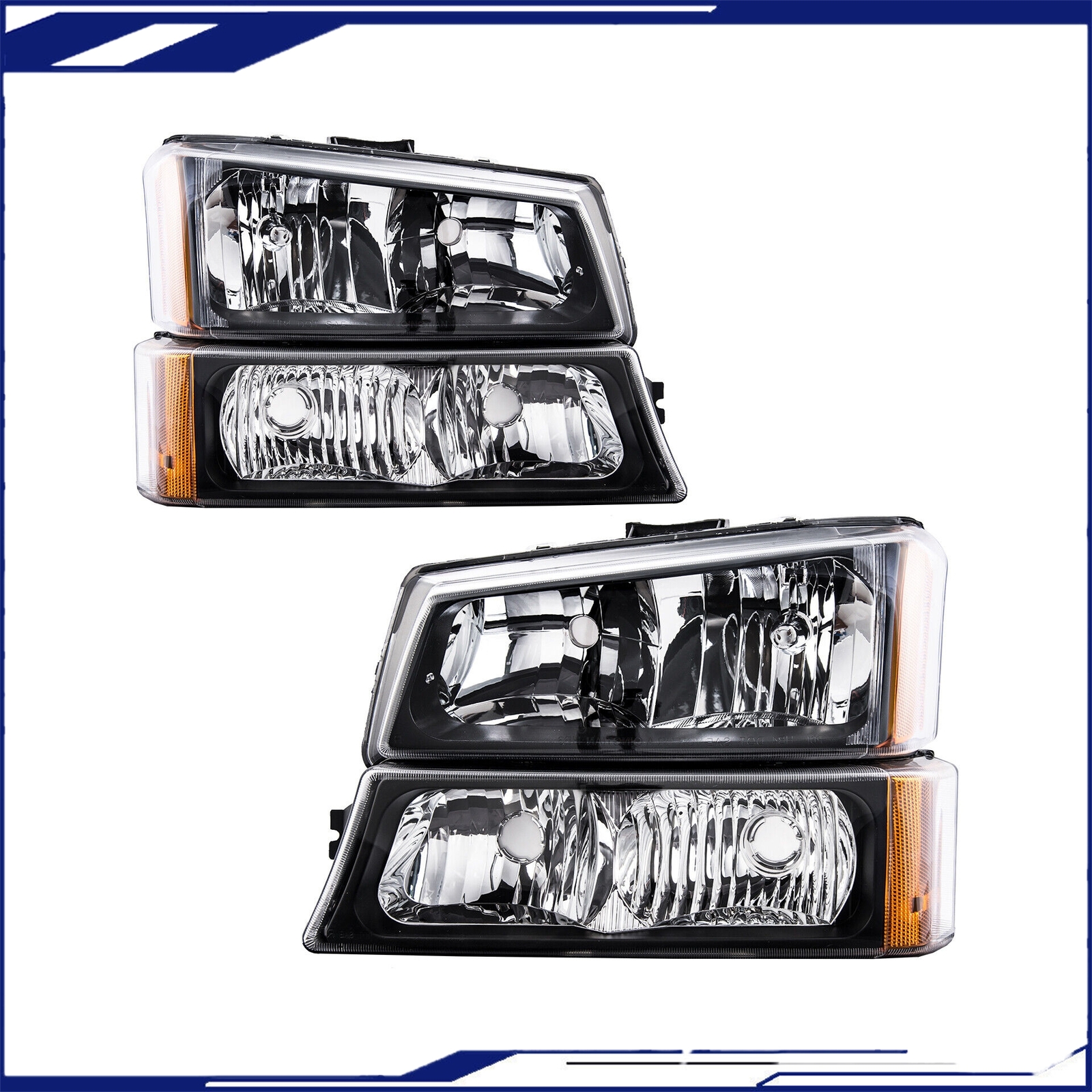 Headlight Assembly Lamp for 2003-06 Silverado 1500 07 Silverado 3500 Classic