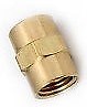 Parker 207P-6 Brass Pipe Coupling 3/8" Female Pipe x 3/8" Female Pipe 06103-06