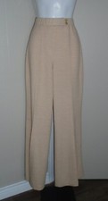 Ladies VTG 1970s Beige/Light Brown Space Syed Dress Pants Wide Legs Sz L/XL NWT