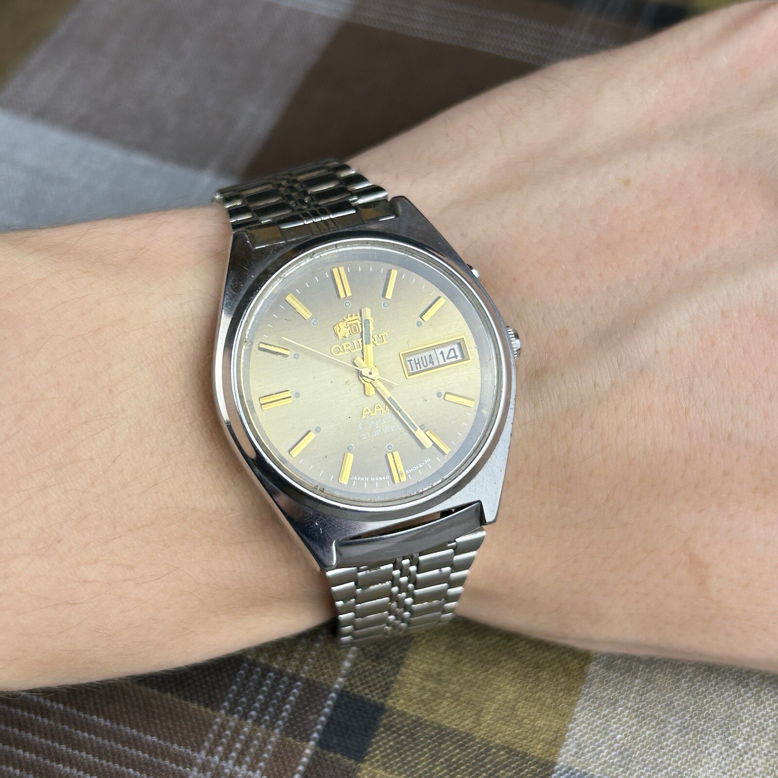 Vintage ORIENT AAA Crystal Automatic 21 jewels Wa… - image 8