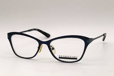 NEW ESSENTIAL EYEWEAR EN1133 2724 BLUE BLACK AUTHENTIC EYEGLASSES 51-17