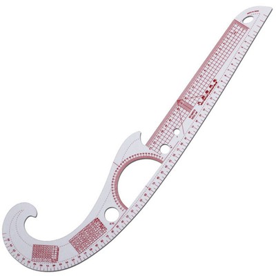 Multi-function Plastic French Curve Sewing Ruler Easy Curve Ruler for Knitte BL
