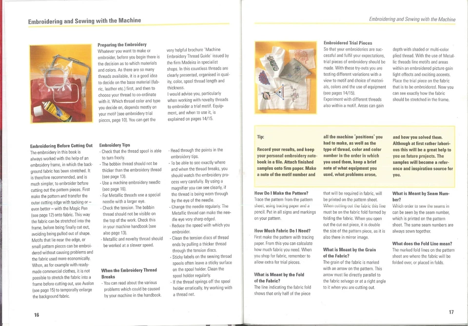 Madeira Personal Touch Machine Embroidery Book w Pattern Sheets 2000 Fackler - Image 4 of 4