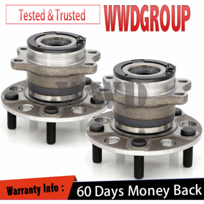 Pair Rear Wheel Hub Bearings For 2007-2017 Jeep Compass Patriot AWD 4WD 5Lugs