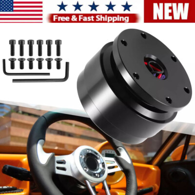 Universal Car Steering Wheel Ball Quick Release Hub Adapter Snap Off Aluminum