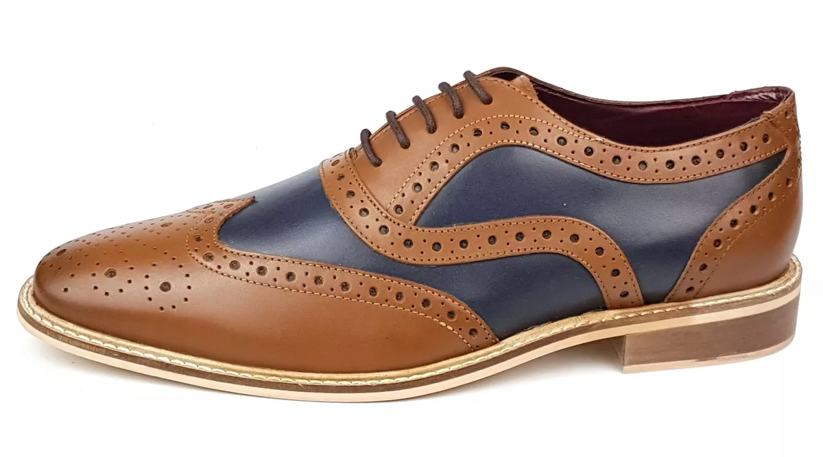 Navy and hotsell tan brogues