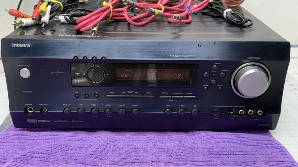 Onkyo Integra DTR-5.5 7.1 Ch Dual Zone Class 2 Wiring MONSTER Receiver Xtrs WORK - Image 2 of 4