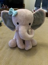 Bedtime Originals Twinkle Toes Pink Elephant Plush  Hazel  9.2  -Adorable