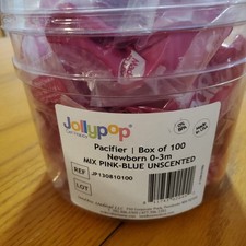 Lot of 23 Jollypop Pacifiers 0-3Mon. Pink Unscented Open Box