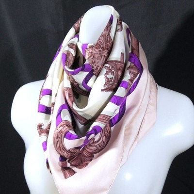HERMES Large Scarf Carr 90 D414