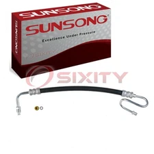Sunsong Power Steering Pressure Line Hose for 1980-1989 Ford F-150 Assembly mc