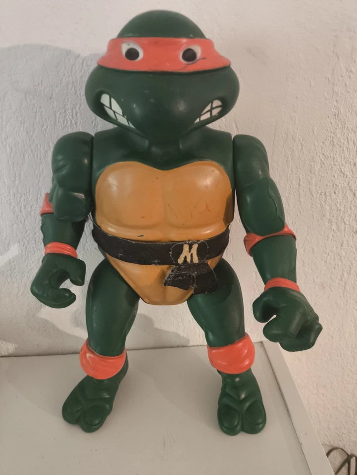 1989 Teenage Mutant Ninja Turtles Raphael Giant Action Figure 34cm Vintage jumbo - Photo 1/4