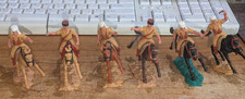 Vintage Timpo Toys French Foreign Legion Calvary Figures Lot of 6 RARE