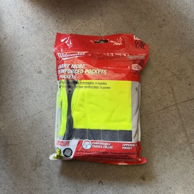 Milwaukee Class 2 High Visibility Performance Safety Vest, 48-73-5042, Size L/XL
