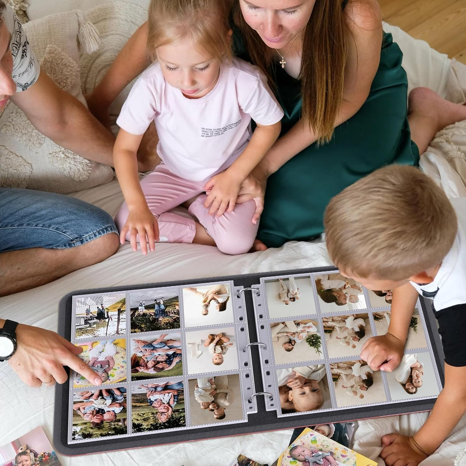 40 Pack 9 Pocket Page Protectors,720 Pockets Double Sided Card Holder Pages for