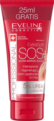 Eveline Extra Soft SOS Regenerierende Creme Hand pflegt Feuchtigkeit 5% Urea 100ml