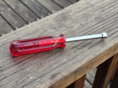 Vintage Vaco S-8 1/4" Nutdriver Hollow Shaft