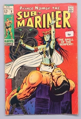 Prince Namor the Sub-Mariner #9 Superhelden Comic Heft Marvel englisch 1968 - Bild 1 von 4