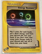 Energy Restore 141/165 Expedition Base Set Pokémon Vintage NM Ereader Poké Art on eBay