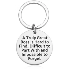 Boss Appreciation Keychain Gift – Inspirational Quote for Boss, Mentor, Leader