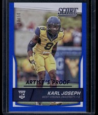 2016 Score #417 Karl Joseph Artist's Proof #/50 Blue