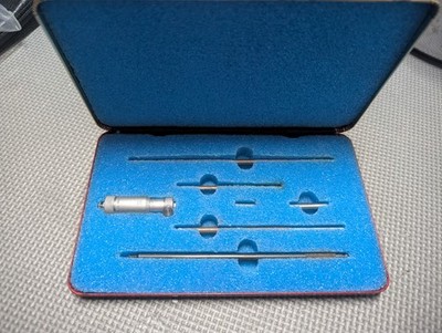 Vintage Central Tool Co. Inside Micrometer Rod Type Complete Set Box