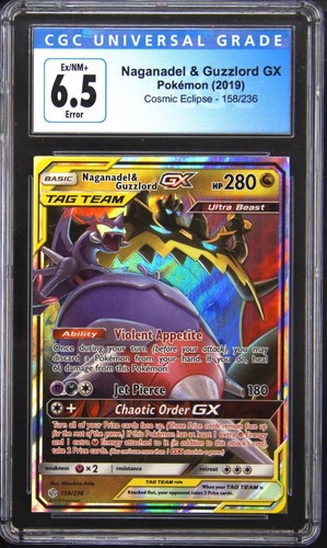 Naganadel & Guzzlord-GX graded CGC 6.5 for sale on eBay
