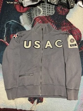 Vintage Y2K Red Canoe USAC United States Army Corps Men's M Track Jacket Zip Up