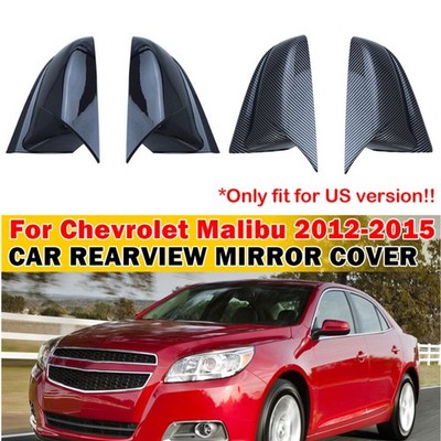 2PCS For Chevrolet Malibu 2012-2015 ABS Rearview Mirror Cover Cap US Version