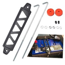 Aluminum Alloy Battery Tie Down Bracket, Hold Down Bracket Holder,Car Black