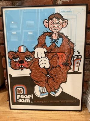 Pearl Jam PITTSBURGH 2003 Official Concert Poster Ames Bros Screen